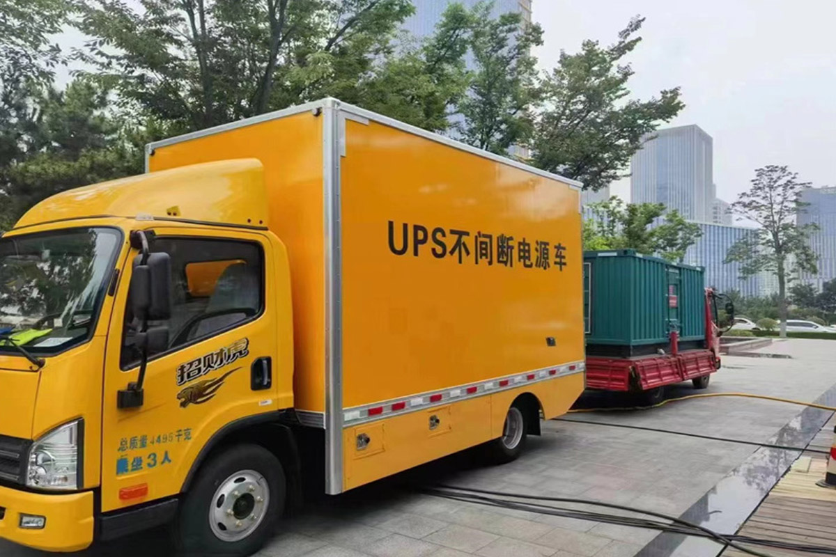 塔城发电机租赁施工现场