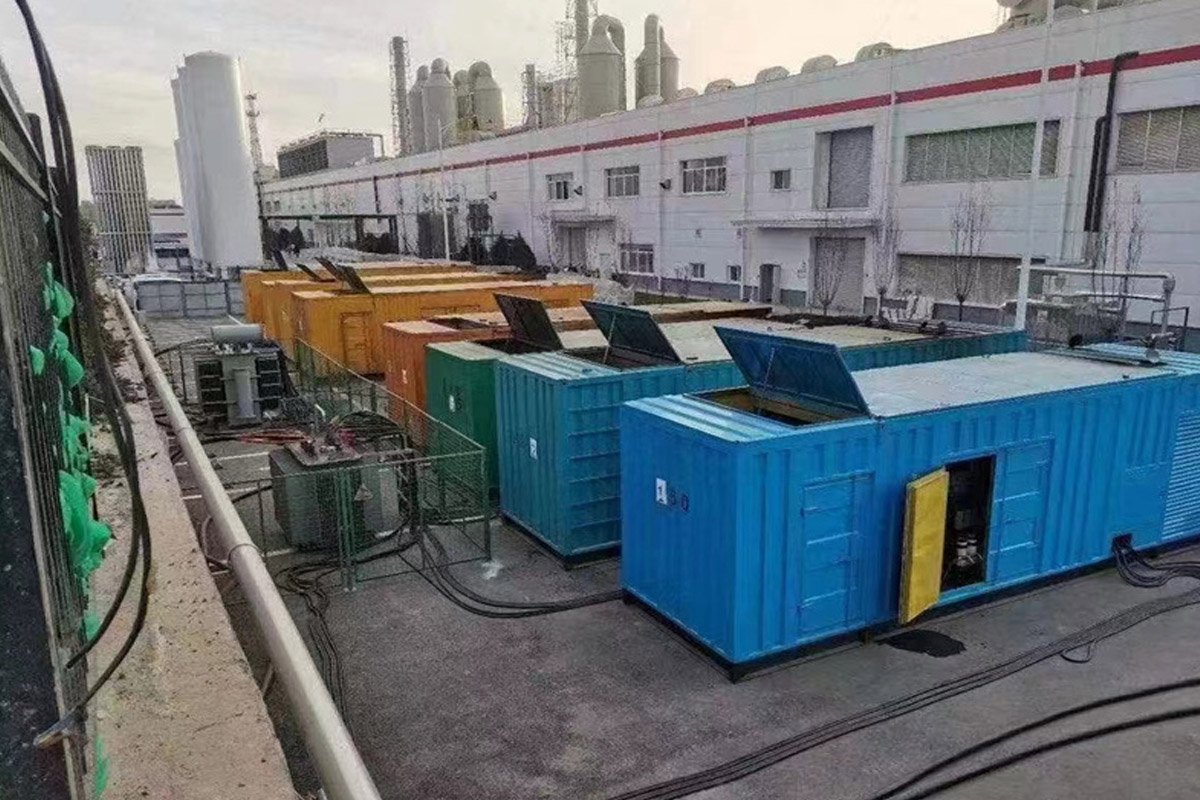 塔城发电机租赁施工现场